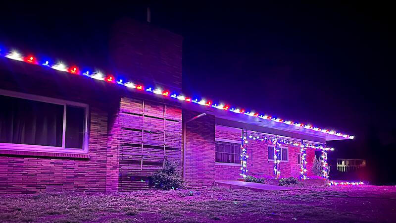 Christmas light installation in Walnut Creek, CA